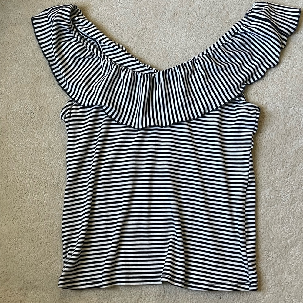 Off Shoulder striped top